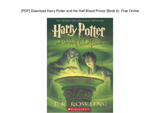 Harry Potter And The Half Blood Prince Pdf Free Download